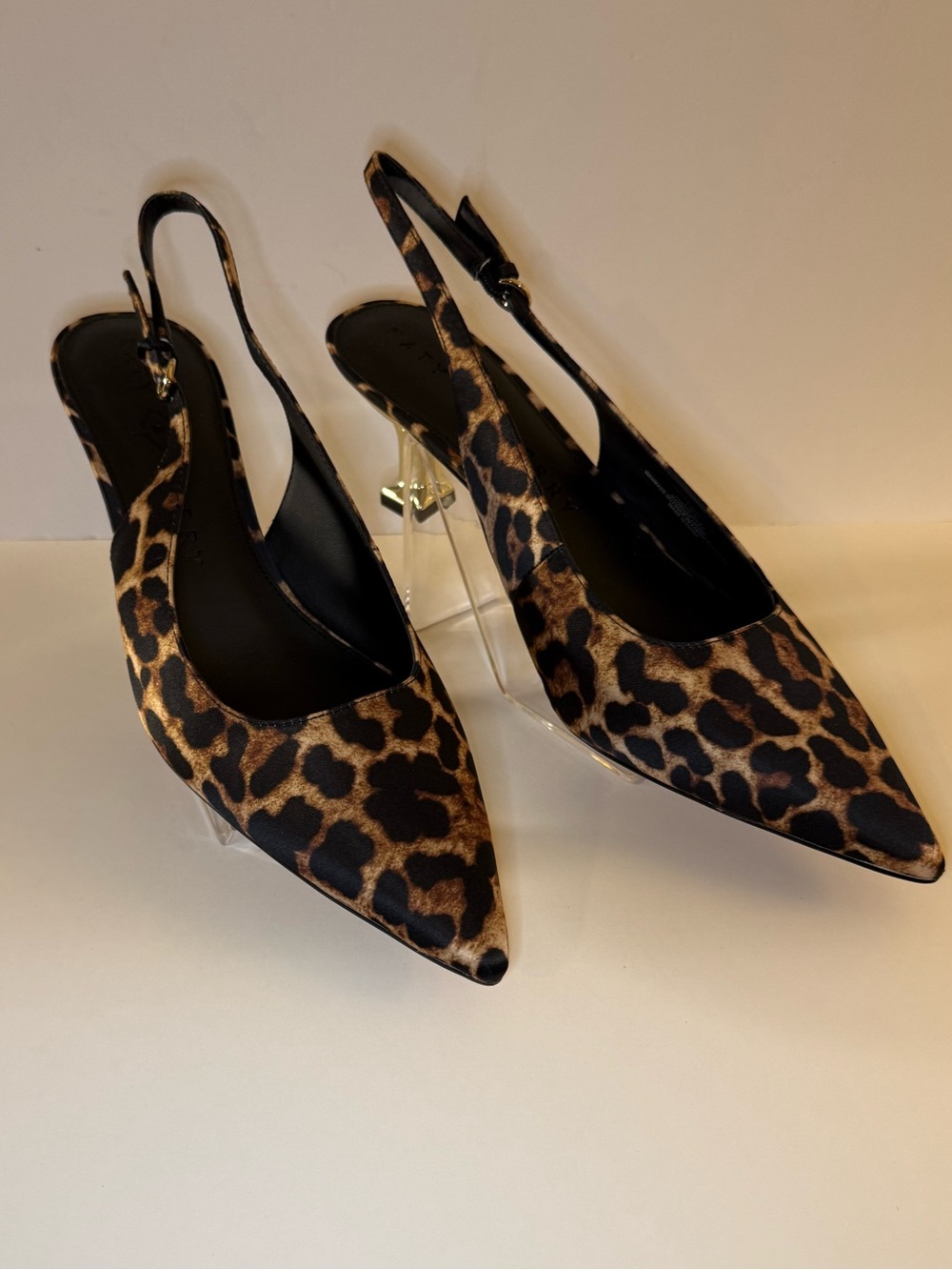 Katy Perry Collections Leopard Print Pointed Slingback Heels